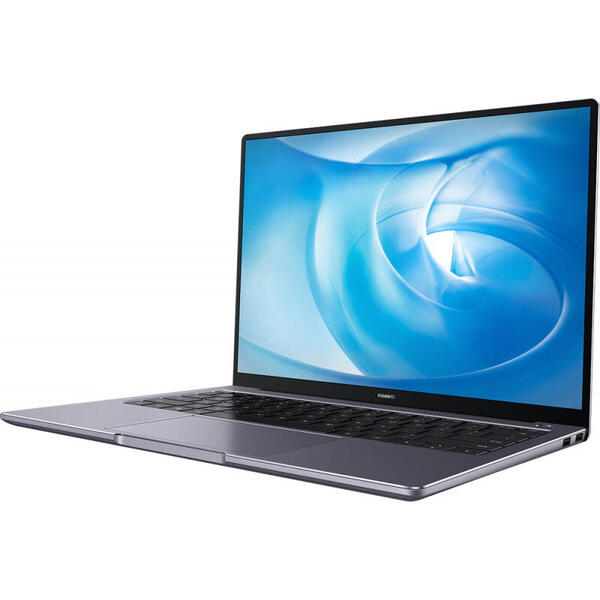 Laptop Huawei ultraportabil MateBook 14 cu procesor AMD Ryzen 5 4600H pana la 4.00 GHz, 14", 2K, 16GB, 512GB SSD, AMD Radeon Graphics, Windows 10 Home, Space Gray