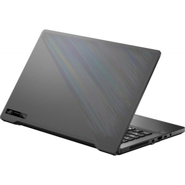 Laptop Asus Gaming ROG Zephyrus G14 GA401QE, AMD Ryzen 7 5800HS, 14 inch, Full HD, 144Hz, 16GB, 512GB SSD, NVIDIA GeForce RTX 3050 Ti 4GB, Free DOS, Eclipse Gray