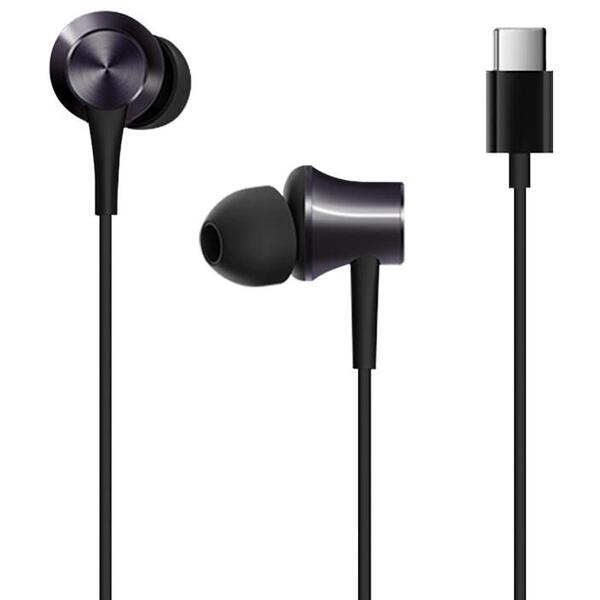 Casti cu microfon Xiaomi Mi In-Ear Piston Basic Negru