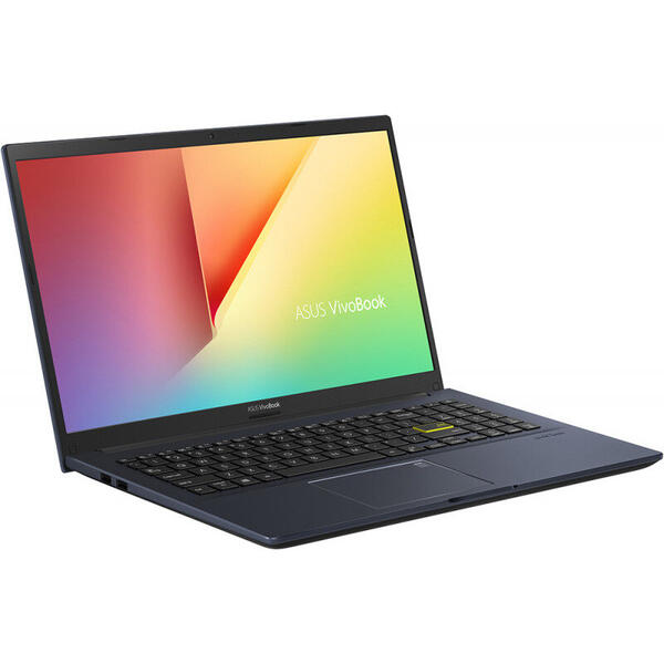Laptop Asus VivoBook X513EA-BQ555, 15.6 inch, Intel Core i7-1165G7, Tiger Lake, Full HD, 8GB, 512GB SSD, Intel Iris Xe Graphics, FPR, Negru