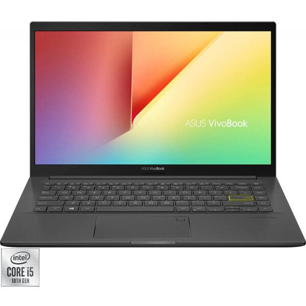 Laptop Asus VivoBook K413JA-EB534, Intel Core i5-1035G1 up to 3.60 GHz, 14 inch FHD, 8GB, 512GB SSD, Intel UHD Graphics, Gri