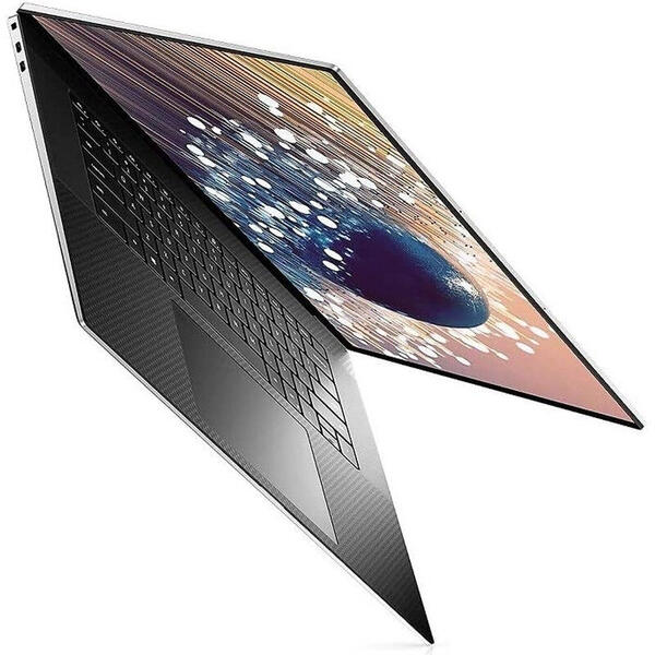 Laptop Dell XPS 17 9700, 17 inch, Ultra HD+ InfinityEdge Touch, Intel Core i7-10875H, 16GB DDR4, 1TB SSD, GeForce RTX 2060 6GB, Win 10 Pro, Platinum Silver