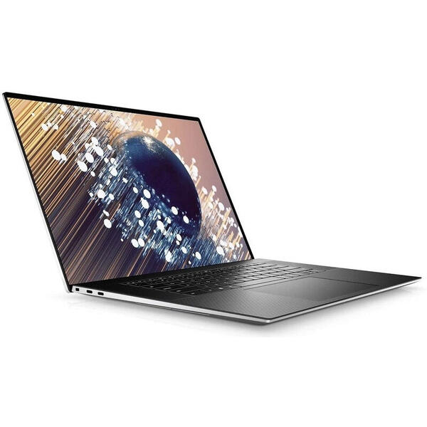 Laptop Dell XPS 17 9700, 17 inch, Ultra HD+ InfinityEdge Touch, Intel Core i7-10875H, 16GB DDR4, 1TB SSD, GeForce RTX 2060 6GB, Win 10 Pro, Platinum Silver