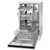 Masina de spalat vase incorporabila Hansa ZIM466TH, 10 seturi, 6 programe, Clasa E, 45 cm