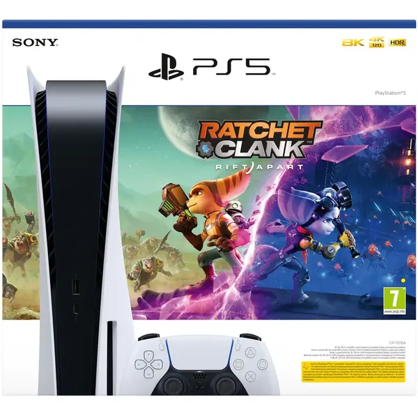 Consola Sony Playstation 5 Console 825 GB + Joc Ratchet & Clank: Rift Apart