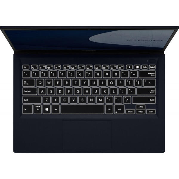 Laptop Asus Ultrabook ExpertBook B1 B1400CEAE-EK1324, Procesor Intel Core i5-1135G7, 14 inch, Full HD, 8GB, 256GB SSD, Intel Iris Xe Graphics, FPR, Negru