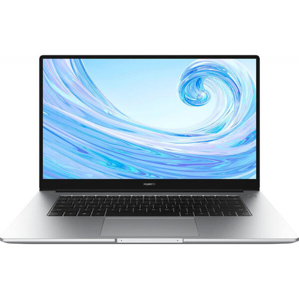 Laptop Huawei MateBook D15 2021 cu procesor Intel Core i5-1135G7, 15.6 inch, Full HD, 8GB, 512GB SSD, Intel Iris Graphics, Windows Home, Silver