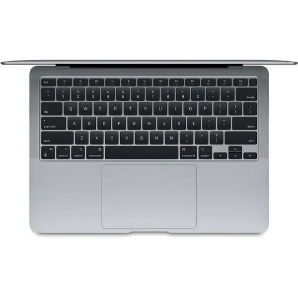 Laptop MacBook Air 13inch, True Tone, Procesor Apple M1, 8 nuclee CPU si 7 nuclee GPU, 8GB, 256GB, Space Grey, INT KB
