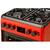 Aragaz LDK 5060 D ECAI Red FR RMV LPG, Cuptor electric convectie, Display LCD, Aprindere, Termostat, Timer, 6 functii, Rosu