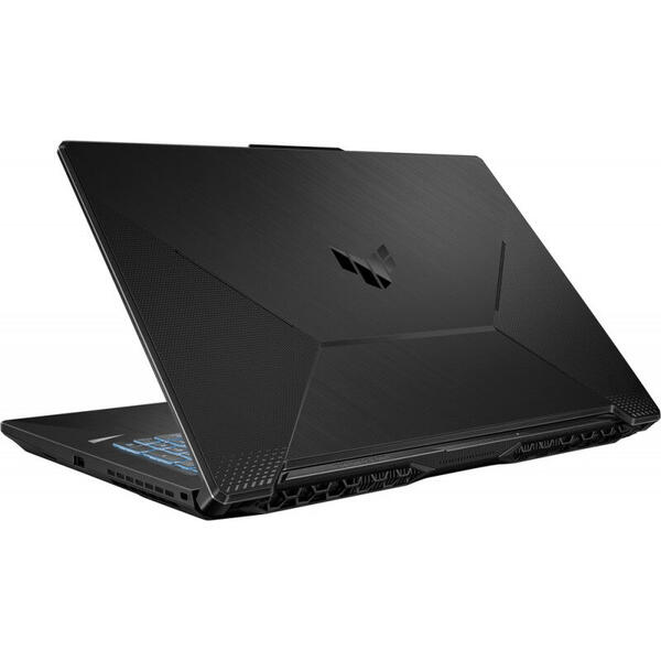 Laptop Asus TUF F17 FX706HCB-HX152,Gaming 17.3 inch, Full HD 144Hz, Intel Core i7-11800H, 16GB DDR4, 512GB SSD, GeForce RTX 3050 4GB, No OS, Graphite Black