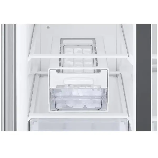 Side by side Samsung RS66A8100S9/EF, 652 l, Full No Frost, Twin Cooling Plus, Conversie Smart 5 in 1, SpaceMax, Compresor Digital Inverter, Clasa F, H 178 cm, Inox