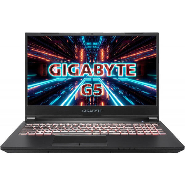Laptop Gigabyte Gaming G5 KC, Procesor Intel Core i5-10500H, up to 4.50 GHz, 15.6inch, Full HD 144Hz, 16GB, 512GB SSD, nVidia GeForce RTX 3060, Win 10 Home, Negru