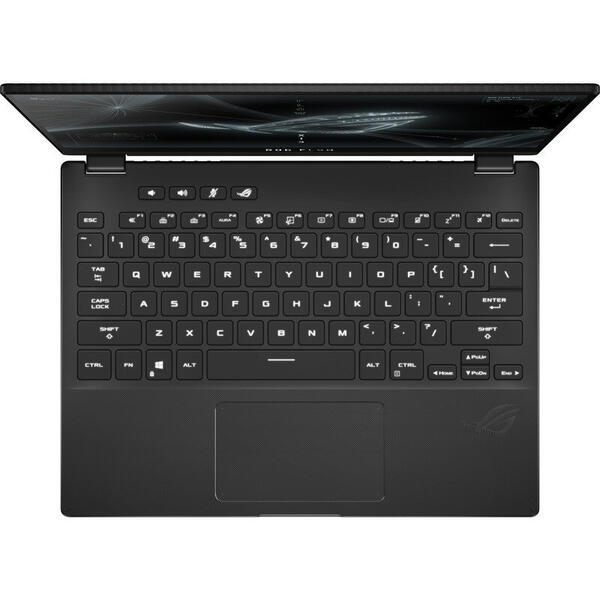 Laptop Asus ROG Flow X13 GV301QC, Gaming, 13.4inch, WUXGA 120Hz Touch, Procesor AMD Ryzen 9 5980HS, 32GB DDR4X, 1TB SSD, GeForce RTX 3050 4GB, Win 10 Home, Off Black