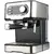 Espressor manual FRAM FEM-850BKSS, 850W, 15 bar, Rezervor apa 1.5L, Argintiu