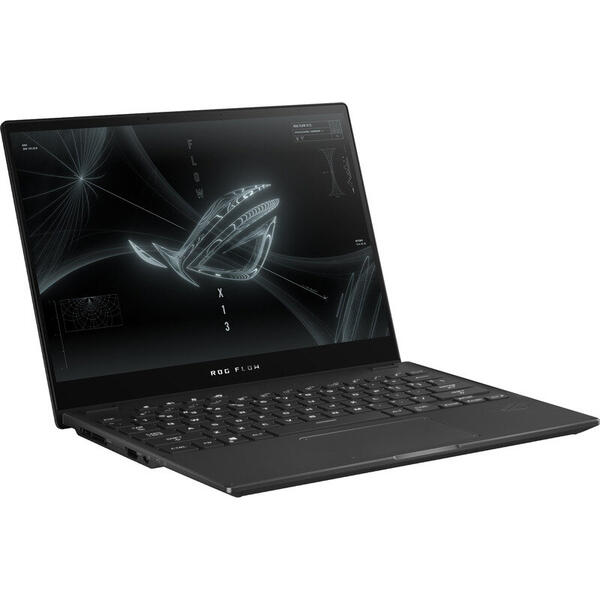 Laptop Asus ROG Flow X13 GV301QE, 13.4inch, WUXGA 120Hz Touch, Procesor AMD Ryzen 9 5980HS, 32GB DDR4X, 1TB SSD, GeForce RTX 3050 Ti 4GB, Win 10 Home, Off Black Supernova Edition include ROG XG Mobile (GC31S with GeForce RTX 3080)