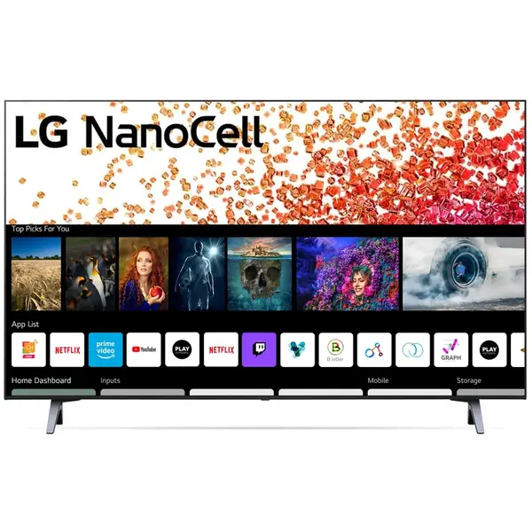 Televizor LG 43NANO753PR, 108 cm, Smart, 4K Ultra HD, LED, Clasa G, Negru