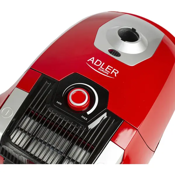 Aspirator Adler AD7041, Filtru Hepa, 700W, Inficator umplere sac, Argintiu/Rosu