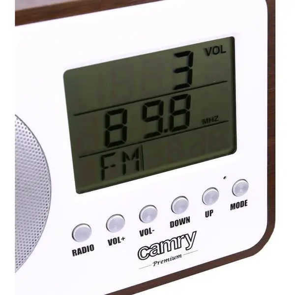 Radio digital Camry CR 1153 , ceas, termometru, alarma, lcd, calendar, alb