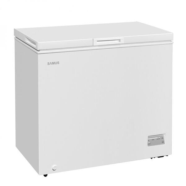 Lada frigorifica Samus LS222, Capacitate neta 198 l, Clasa energetica F, Alb