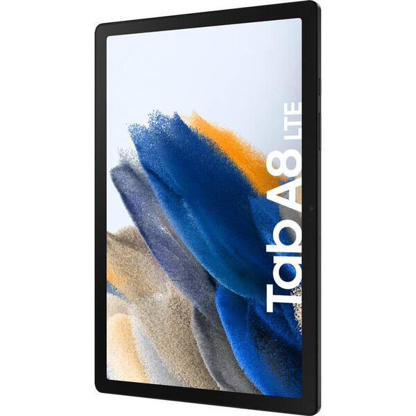 Tableta Samsung Galaxy Tab A8, 10.5 inch Multi-touch, Cortex A75-A55 Octa Core 2GHz, 3GB RAM, 32GB flash, Wi-Fi, Bluetooth, GPS, LTE, Android 11, Gray