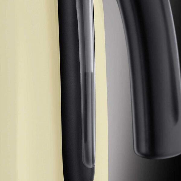 Fierbator Russell Hobbs Colours Plus Classic Cream 20415-70, 2400 W, 1.7 l, Varf turnare perfecta, Crem/Inox