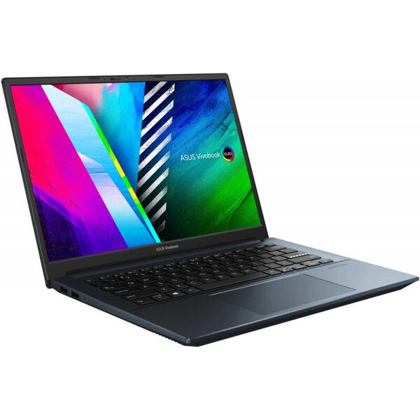 Laptop Asus VivoBook Pro 14 K3400PA, WQXGA, 14 inch, Procesor Intel Core i5-11300H, 8GB DDR4, 512GB SSD, Intel Iris Xe, Win 11 Pro, Quiet Blue