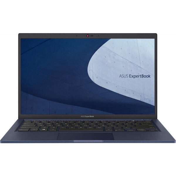 Laptop Asus ExpertBook B1 B1400CEAE, 14 inch, Full HD, Procesor Intel Core i7-1165G7, 16GB DDR4, 1TB HDD + 512GB SSD, Intel Iris Xe, No OS, Star Black