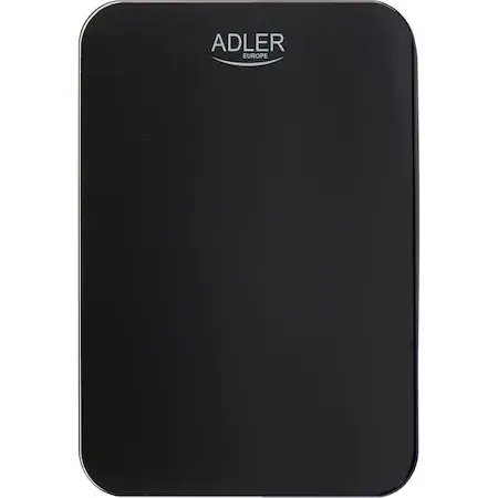 Cantar de bucatarie Adler AD3167B, Capacitate max 10 kg, Incarcare USB, Display LCD, Negru