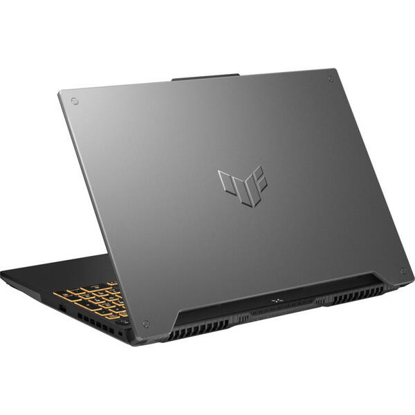 Laptop Asus TUF F15 FX507ZE, Gaming 15.6inch, Full HD 144Hz, Procesor Intel Core i7-12700H, 16GB DDR5, 1TB SSD, GeForce RTX 3050 Ti 4GB, No OS, Mecha Gray
