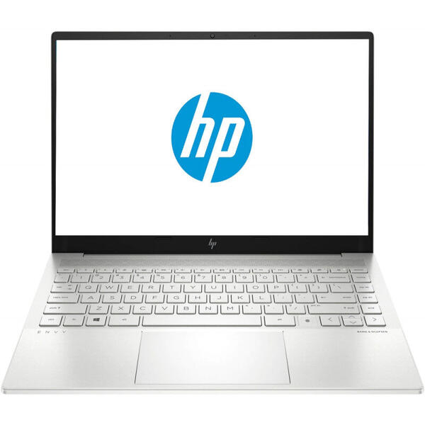 Laptop HP ENVY 14-eb0002nq, 14 inch, WUXGA IPS, Procesor Intel Core i7-1165G7, 16GB DDR4, 1TB SSD, GeForce GTX 1650 TI 4GB, Free DOS, Silver