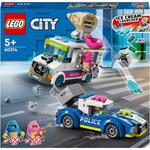 Lego Politia in urmarirea furgonetei cu inghetata 60314, 5 ani+, 317 piese