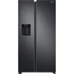 Side by side Samsung RS68A8820B1, 609 l, Full No Frost, Twin Cooling Plus, Conversie Smart 5 in 1, Twin Cooling, SpaceMax, Compresor Digital Inverter, Dozator apa, Clasa F, H 178 cm, Antracit