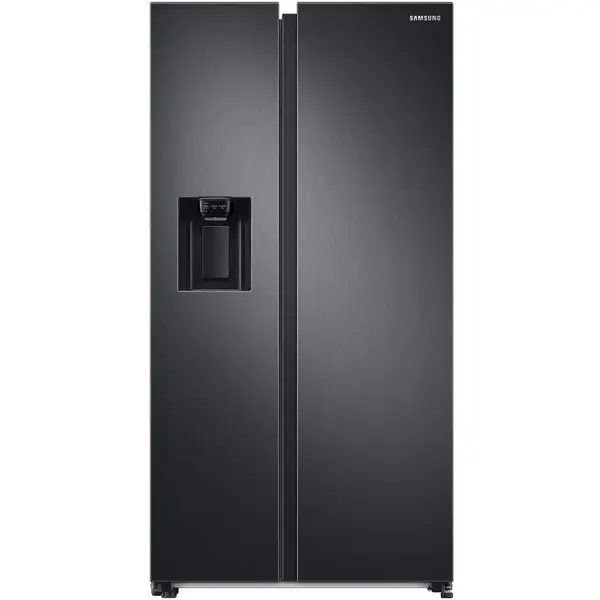 Side by side Samsung RS68A8842B1/EF, 609 l, Full No Frost, Twin Cooling Plus, Conversie Smart 5 in 1, Metal Cooling, Precise cooling, SpaceMax, Compresor Digital Inverter, Dozator apa, Clasa D, H 178 cm, Antracit