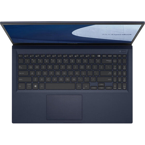 Laptop Asus ExpertBook B1 B1500CEAE, 15.6 inch, Full HD, Procesor Intel Core i5-1135G7, 8GB DDR4, 512GB SSD, Intel Iris Xe, Win 10 Pro, Star Black