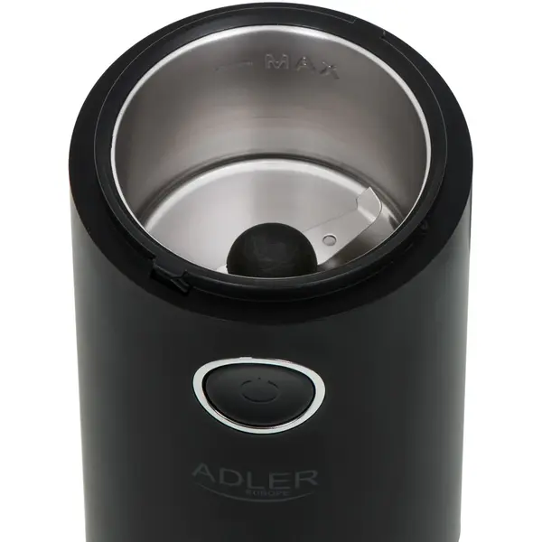 Rasnita Adler de cafea  AD 4446bs, 75 g, putere 150 W, Negru/Argintiu