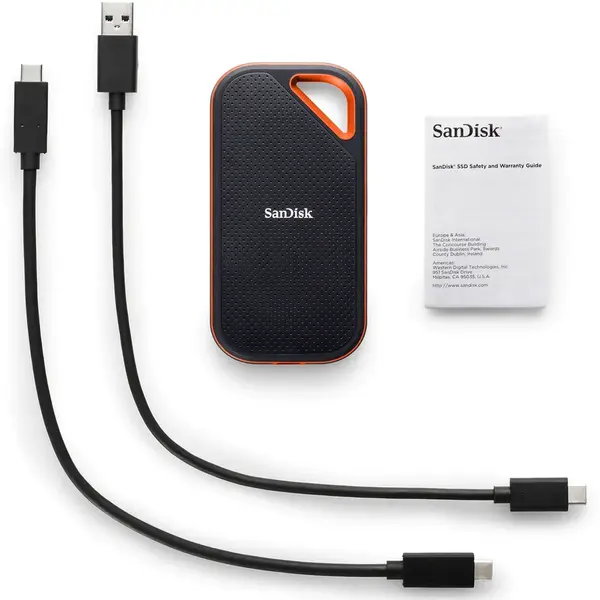 Hard Disk extern SanDisk SDSSDE81-1T00-G25, 1TB, NVMe, USB 3.2 Gen2x2, Aluminiu, protectie IP55