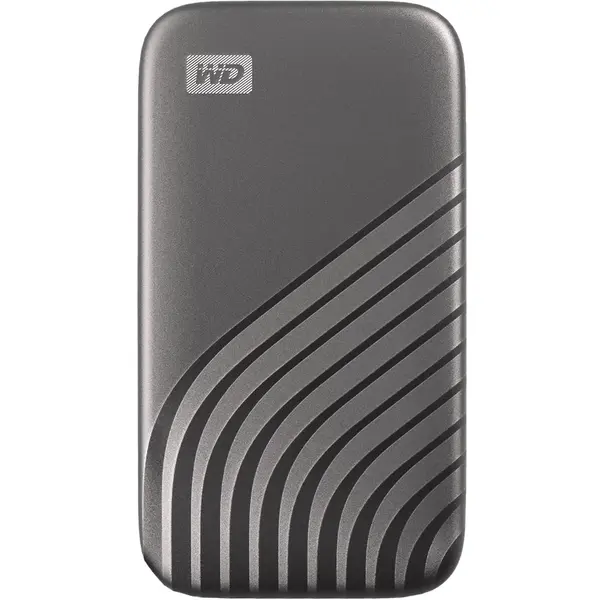 Hard Disk extern WDBAGF0010BGY-WESN, 1TB, 2.5", USB 3.2, Read speed: up to 1050MB/s, AES encryption, 256-bit, Gray
