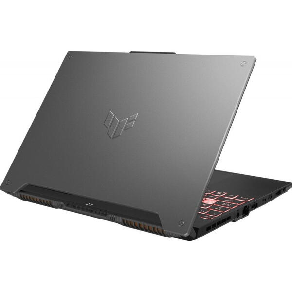 Laptop Asus Gaming 15.6'' TUF A15 FA507RE-HN031, FHD 144Hz, Procesor AMD Ryzen 7 6800H (16M Cache, up to 4.7 GHz), 16GB DDR5, 512GB SSD, GeForce RTX 3050 Ti 4GB, No OS, Mecha Gray