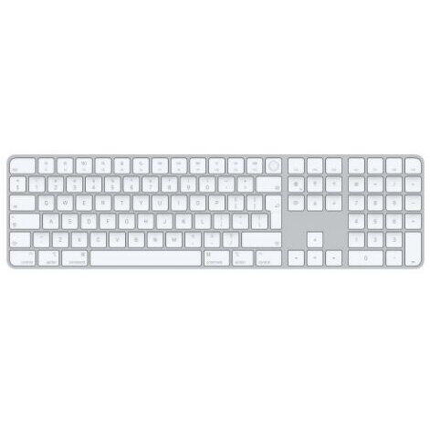 Tastatura Apple Magic MK2C3RO/A, Touch ID, Numeric Keypad, Romanian Layout, Alb