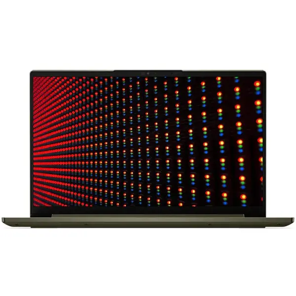 Laptop Lenovo 82A300BMRM ultraportabil Yoga Slim 7 14ITL05 cu procesor Intel Core i5-1135G7 pana la 4.20 GHz, 14", Full HD, IPS, 16GB, 1TB SSD, Intel Iris Xe Graphics, No OS, Dark Moss
