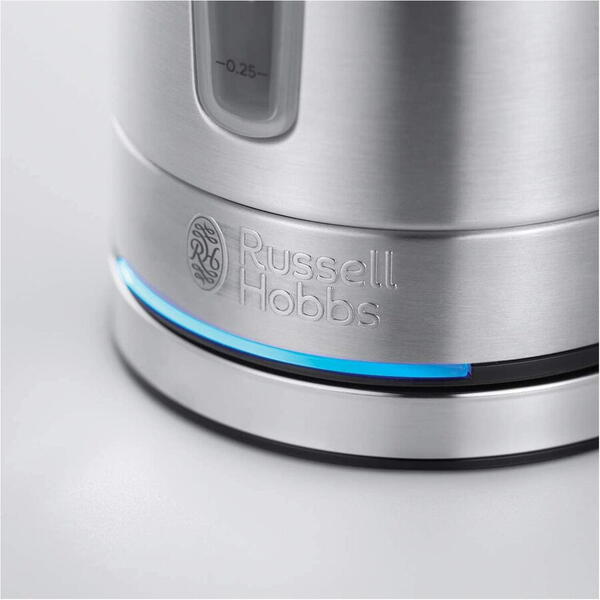 Fierbator Russell Hobbs Compact Home Brushed , 2200 W, 0.8 L, Design compact, Inox