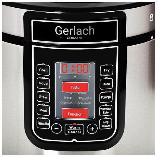 Oala electrica sub presiune Gerlach GL 6412, Capacitate 6 L, 1000 W