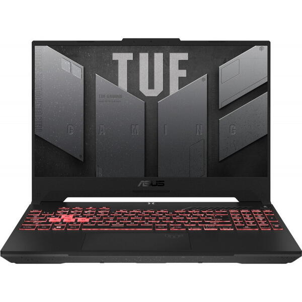 Laptop Asus Gaming TUF A15 FA507RM, 15.6 inch, Full HD 300Hz, Procesor AMD Ryzen 7 6800H, 16GB DDR5, 1TB SSD, GeForce RTX 3060 6GB, No OS, Mecha Gray