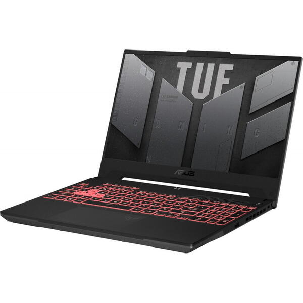Laptop Asus Gaming TUF A15 FA507RM, 15.6 inch, Full HD 300Hz, Procesor AMD Ryzen 7 6800H, 16GB DDR5, 1TB SSD, GeForce RTX 3060 6GB, No OS, Mecha Gray
