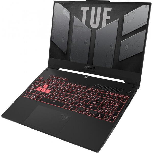 Laptop Asus Gaming TUF A15 FA507RM, 15.6 inch, Full HD 300Hz, Procesor AMD Ryzen 7 6800H, 16GB DDR5, 1TB SSD, GeForce RTX 3060 6GB, No OS, Jaeger Gray