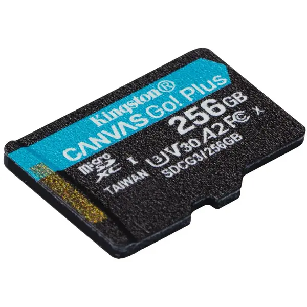 Memory stick Kingston SDCG3/256GBSP, 256GB microSDXC Canvas Go Plus 170R A2 U3 V30