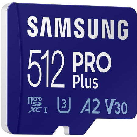 Card de memorie Samsung PRO Plus + Cititor USB carduri micro-SDXC, MB-MD512KB/WW, 512GB