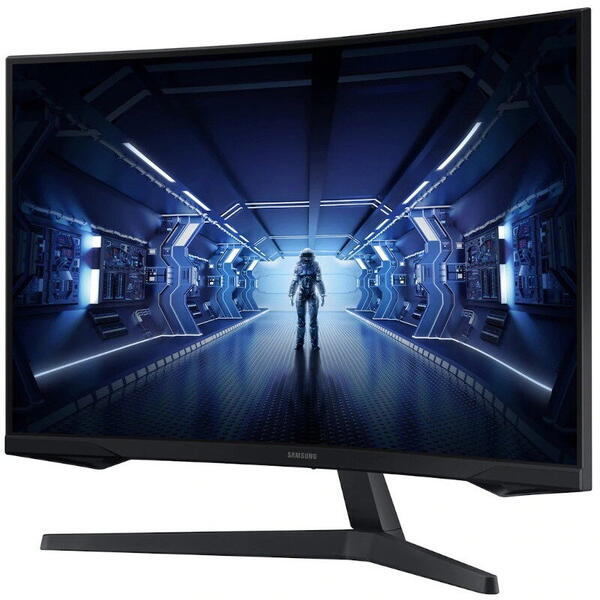 Monitor Samsung Gaming Odyssey G5 LC32G55TQWRXEN, Curbat 32 inch, 1 ms, Negru, HDR FreeSync Premium, 144 Hz
