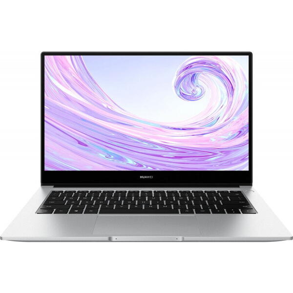 Laptop Huawei 53012TPN, 14inch, MateBook D 14, FHD IPS, Procesor Intel Core i5-1135G7 (8M Cache, up to 4.20 GHz), 8GB DDR4, 512GB SSD, Intel Iris Xe, Win 11 Home, Silver