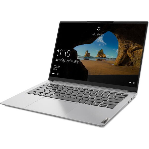 Laptop Lenovo 82N5001MRM, 14 inch, Yoga Slim 7 Pro 14ACH5 O, 2.8K OLED 90Hz, Procesor AMD Ryzen 7 5800H (16M Cache, up to 4.4 GHz), 16GB DDR4, 1TB SSD, Radeon, Win 11 Pro, Light Silver